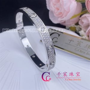 Cartier Love Bracelet White Gold and Diamond-Paved N6033602