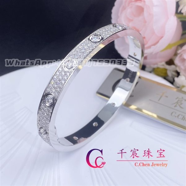 Cartier Love Bracelet White Gold and Diamond-Paved N6033602