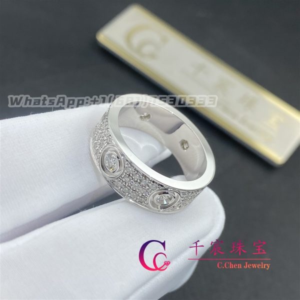 Cartier Love Ring White Gold And Diamonds N4210400