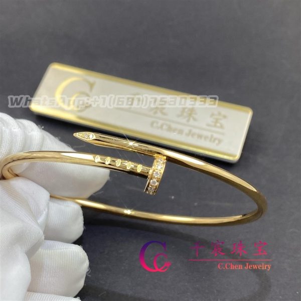 Cartier Juste Un Clou Bracelet Small Model Yellow Gold Diamonds B6066117
