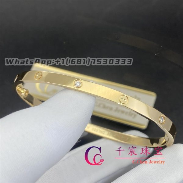 Cartier Love Bracelet Small Model Yellow Gold And 6 Diamonds B6047217