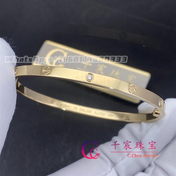 Cartier Love Bracelet Small Model Yellow Gold And 6 Diamonds B6047217