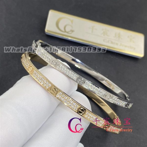 Cartier Love Bracelet Small Model Yellow Gold and Paved Diamonds N6710617
