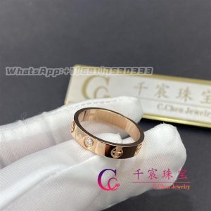 Cartier Love wedding band in Rose Gold and Diamonds B4050700