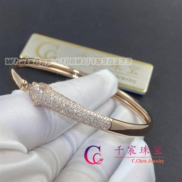 Cartier Panthère De Cartier Bracelet Rose Gold And Diamonds N6717917