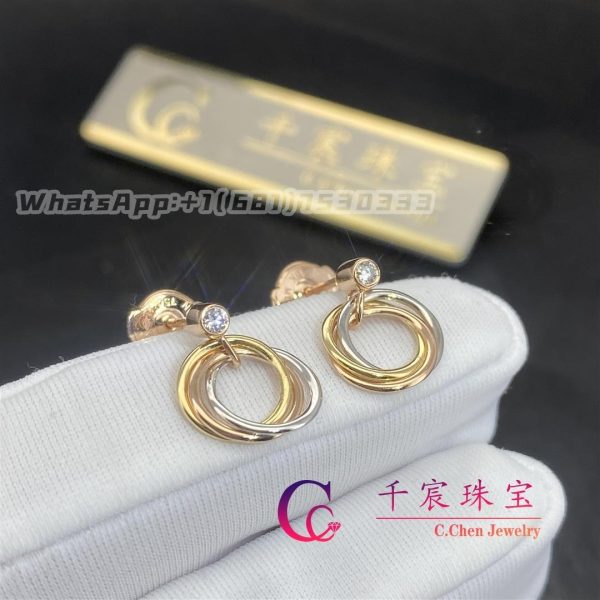 Cartier Trinity Earrings Diamonds 8043200