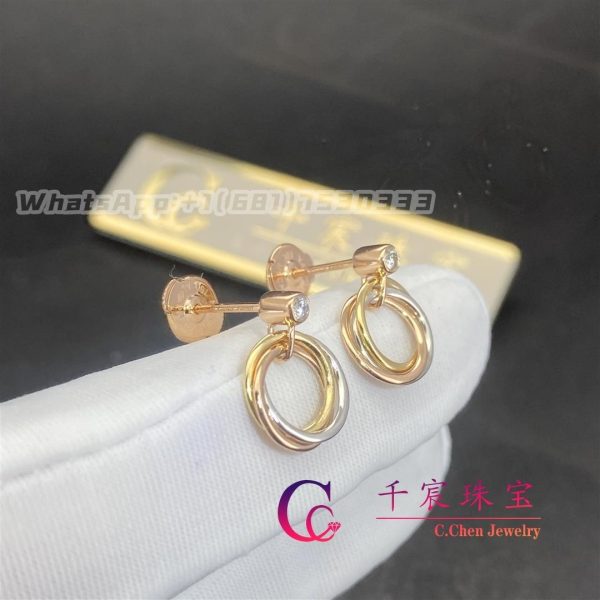 Cartier Trinity Earrings Diamonds 8043200