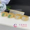 Van Cleef & Arpels Perlée Couleurs Ring 5 Rows Yellow Gold Emerald VCARP7TW00