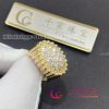 Van Cleef & Arpels Perlée diamonds pavé ring yellow gold Diamond VCARP6AP00