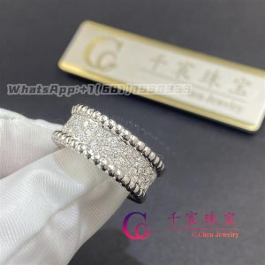 Van Cleef & Arpels Perlée Diamonds Ring 3 Rows White Gold Diamond VCARN9Q000