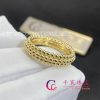 Van Cleef & Arpels Perlée Pearls Of Gold Ring Yellow Gold 3 Rows VCARP0X800