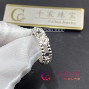 Van Cleef & Arpels Perlée sweet clovers ring White gold Diamond VCARP6MN00
