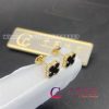 Van Cleef & Arpels Sweet Alhambra Earstuds Yellow Gold And Onyx VCARA44900