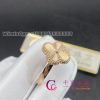 Van Cleef & Arpels Vintage Alhambra Ring Guilloché Rose Gold Ring
