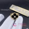 Van Cleef & Arpels Vintage Alhambra Ring Yellow Gold Diamond And Onyx VCARA41000