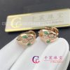 Bulgari Serpenti Rose Gold Malachite Earrings 352701