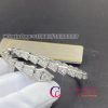 Bulgari Serpenti Viper One-Coil Thin Bracelet White Gold And Full Pavé Diamonds 351844