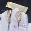 Bulgari Serpenti Viper Rose Gold Earrings Set With Pavé Diamonds 358361