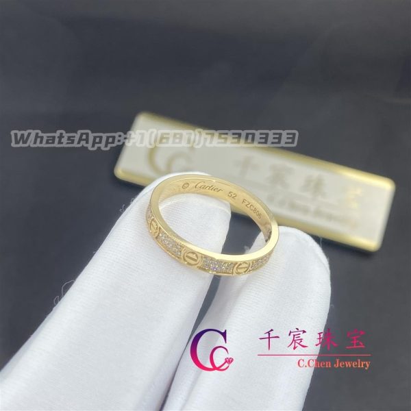 Cartier Love Ring Small Model Yellow Gold Diamonds B4218000