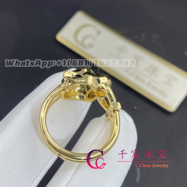 Cartier PanthÈre De Cartier Ring Yellow Gold Lacquer Tsavorite Garnet B4096700