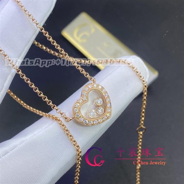 Chopard Happy Diamonds Icons Necklace Rose Gold 81A611-5201