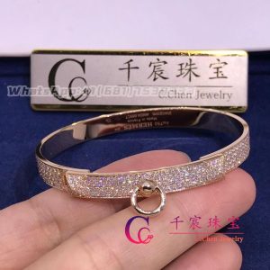 Hermès Collier de chien bracelet Rose gold small model H214450B 00ST