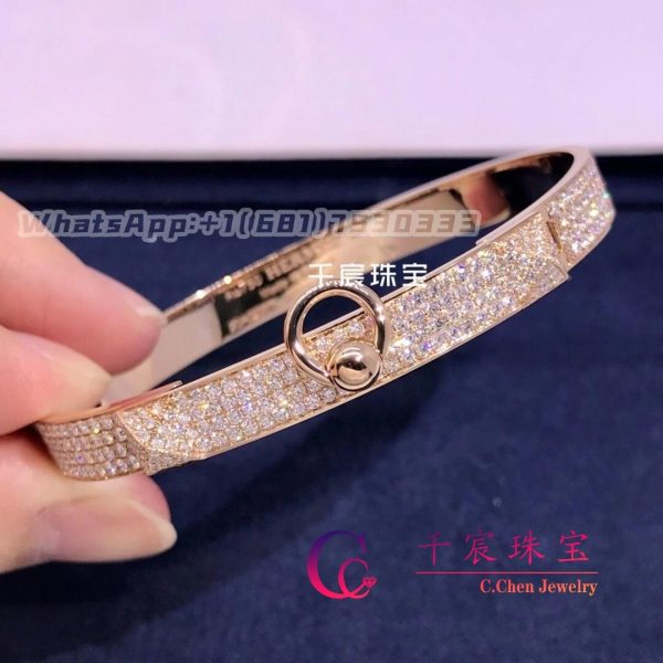 Hermès Collier de chien bracelet Rose gold small model H214450B 00ST