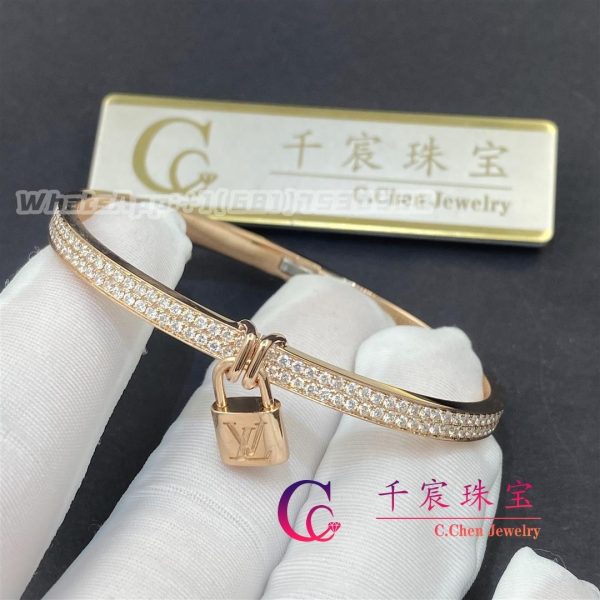 Louis Vuitton Lockit pink gold bracelet
