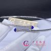 Marli Cleo Diamond Slim Slip-On Necklace In White Gold Lapis Lazuli CLEO-N1
