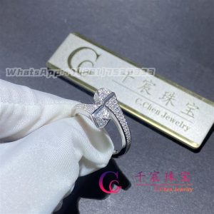 Marli Cleo Full Diamond Midi Slim Ring In White Gold CLEO-R48