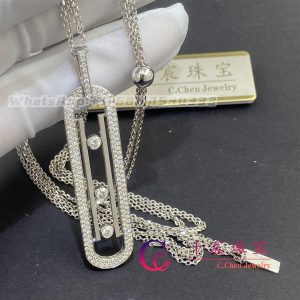 Messika Move 10th Anniversary White Gold For Her Diamond Necklace 07228-WG