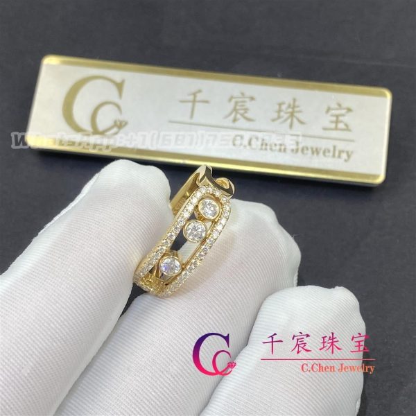 Messika Move Classic Pavé Yellow Gold For Her Diamond Ring 4000- YG