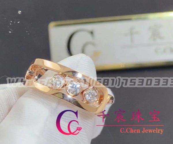 Messika Move Classique Pink Gold For Her Diamond Ring 03998-PG