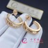 Messika Move Hoop Pink Gold For Her Diamond Earrings 04407-PG