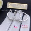 Messika Move Uno Small Hoop Earrings White Gold For Her Diamond Earrings 12485-WG