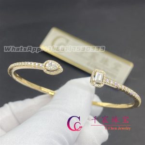 Messika My Twin Skinny 0.15ct x2 Yellow Gold For Her Diamond Bracelet 06161-YG