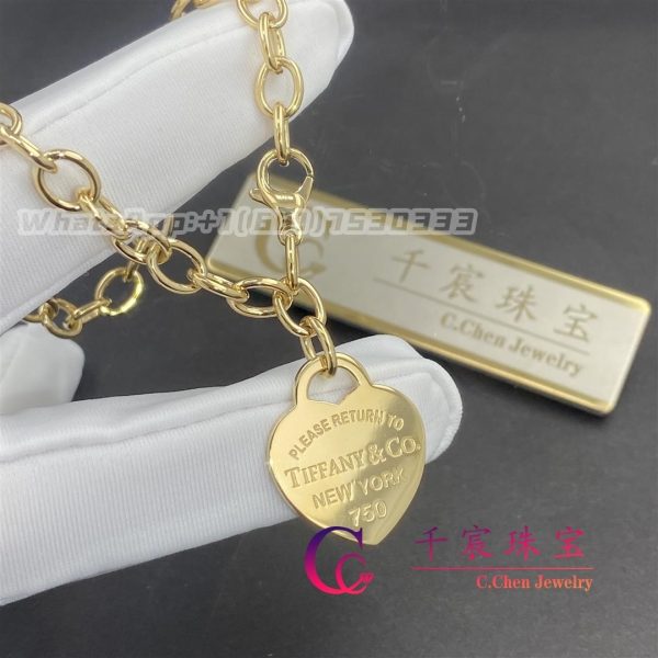 Tiffany Return to Tiffany™ Heart Tag Bracelet in Yellow Gold Medium 60139691