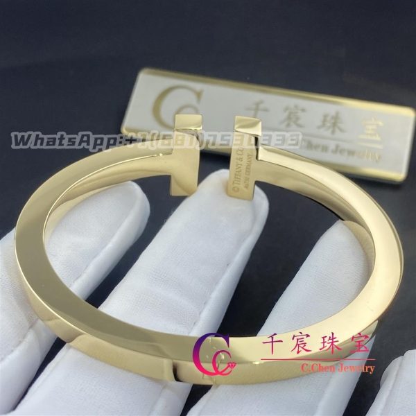 Tiffany T Pavé Diamond Square Bracelet in 18k Yellow Gold 60153366