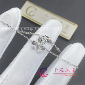 Van Cleef & Arpels Frivole bracelet mini model white gold Diamond VCARP3W200
