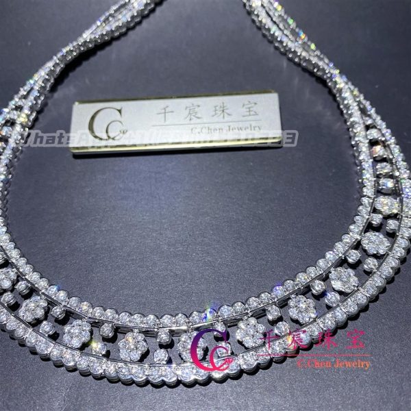 Van Cleef & Arpels Snowflake necklace Platinum Diamond VCARO3RI00