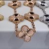 Van Cleef & Arpels Vintage Alhambra Bracelet 5 Motifs Guilloché Rose Gold