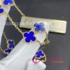 Van Cleef & Arpels Vintage Alhambra Necklace 10 Motifs Yellow Gold lapis lazuli