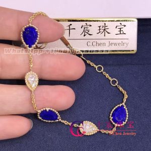 Boucheron Serpent Boheme 5-Motif Bracelet with Diamonds and lapis lazuli