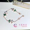 Bulgari DIVAS’ Dream Bracelet Rose Gold With Malachite And Mother Of Pearl BR856995