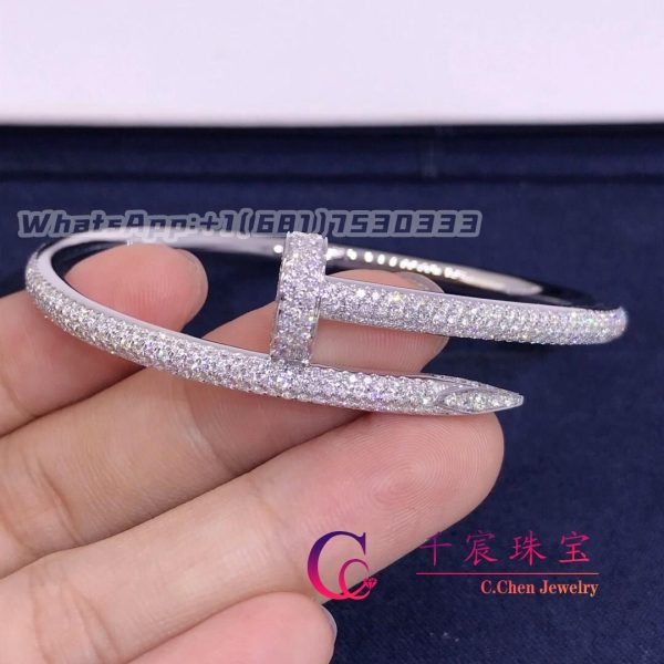 Cartier Juste Un Clou Bracelet White Gold And Diamonds N6707317