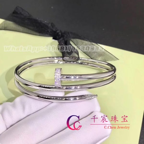 Cartier Juste Un Clou Bracelet White Gold And Diamonds N6708517