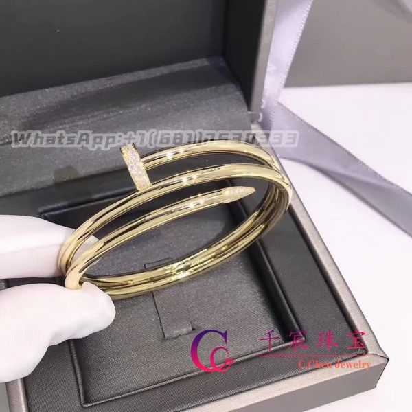 Cartier Juste Un Clou Bracelet Yellow Gold And Diamonds
