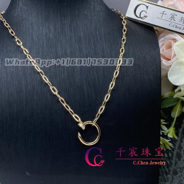 Cartier Juste Un Clou Necklace Yellow Gold set with diamonds B7224904
