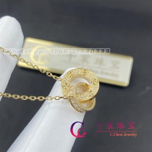 Cartier Love Necklace Yellow Gold And Diamond-Paved