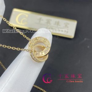 Cartier Love Necklace Yellow Gold And Diamond-Paved
